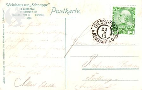 Olešnice v Orlických horách 1911 95 001 ●